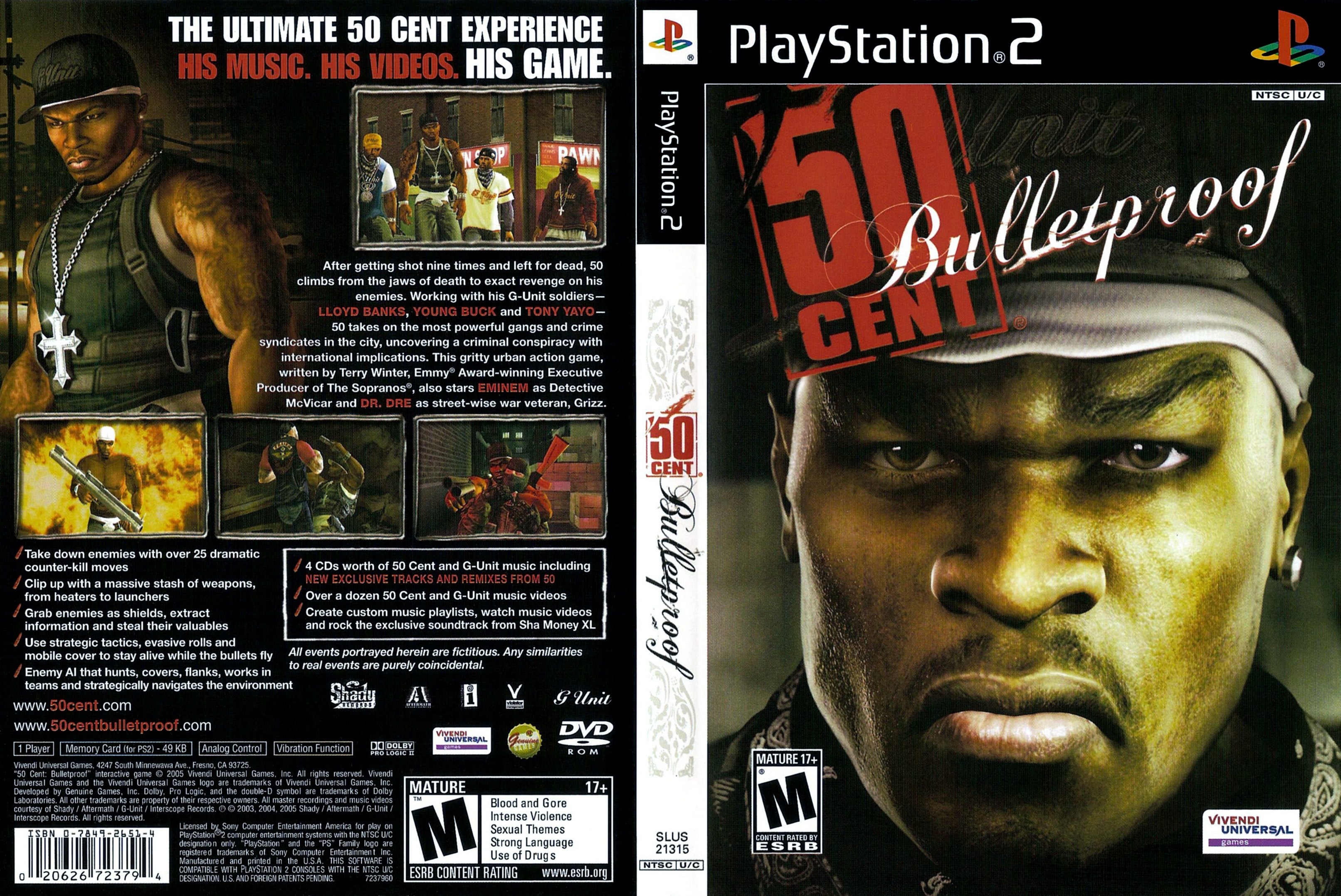 50 Cent Bulletproof C BL PS2 | Clarkade