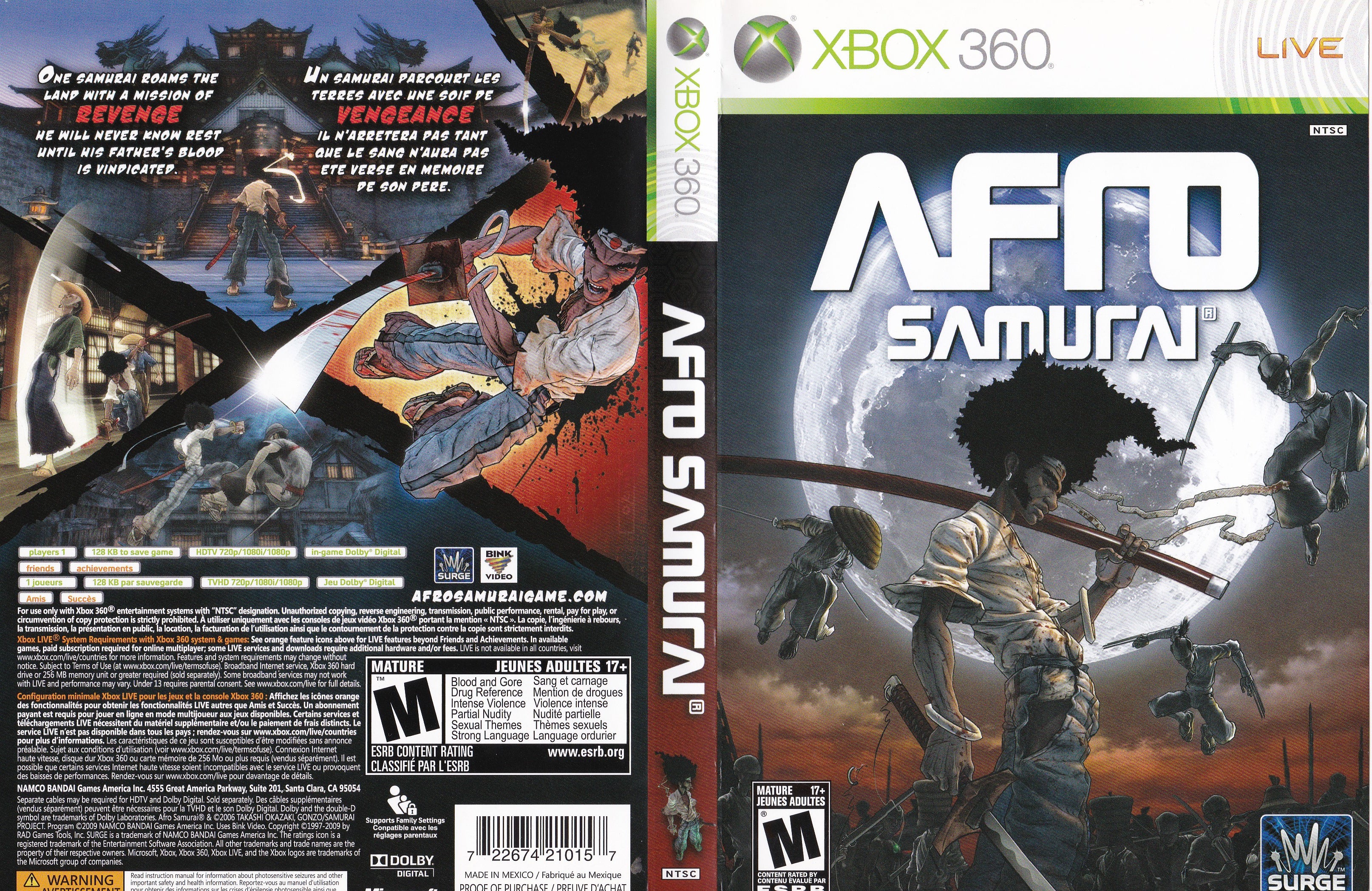 xbox 360 samurai games