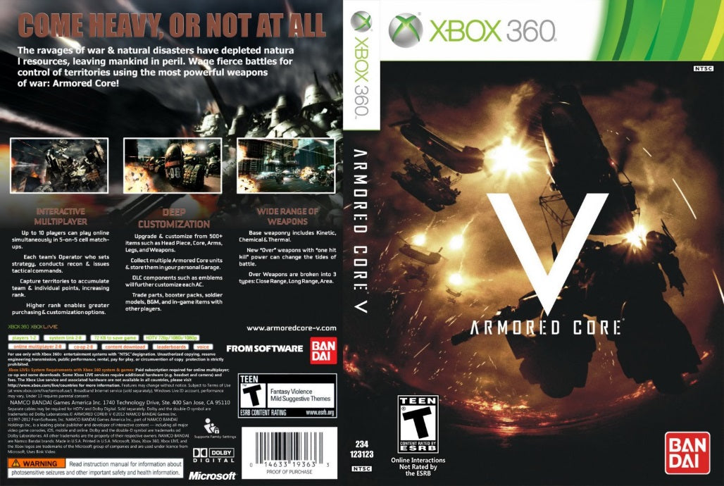 xbox one armored core