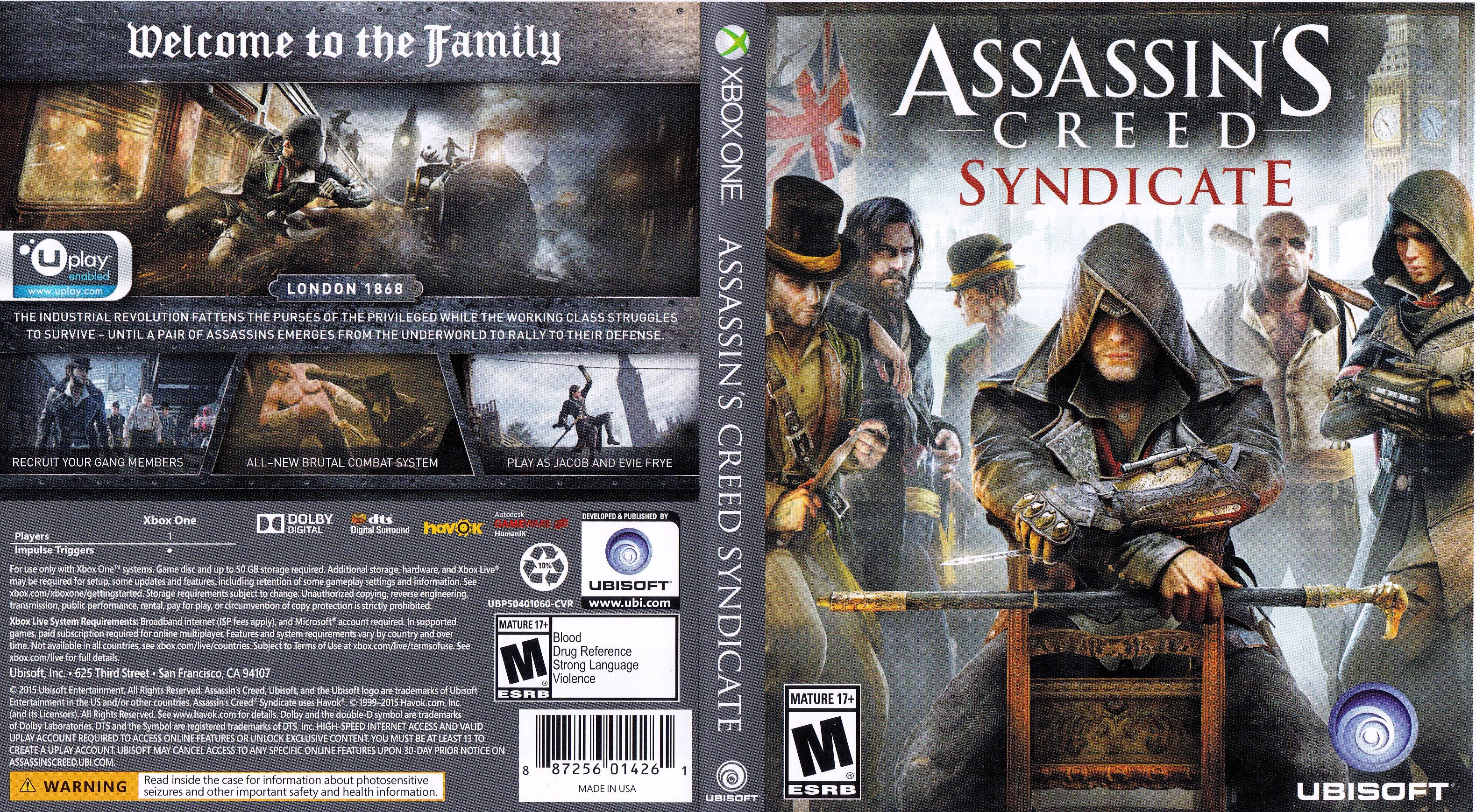 Practicar senderismo admirar Aterrador Assassin's Creed Syndicate Xbox One | Clarkade