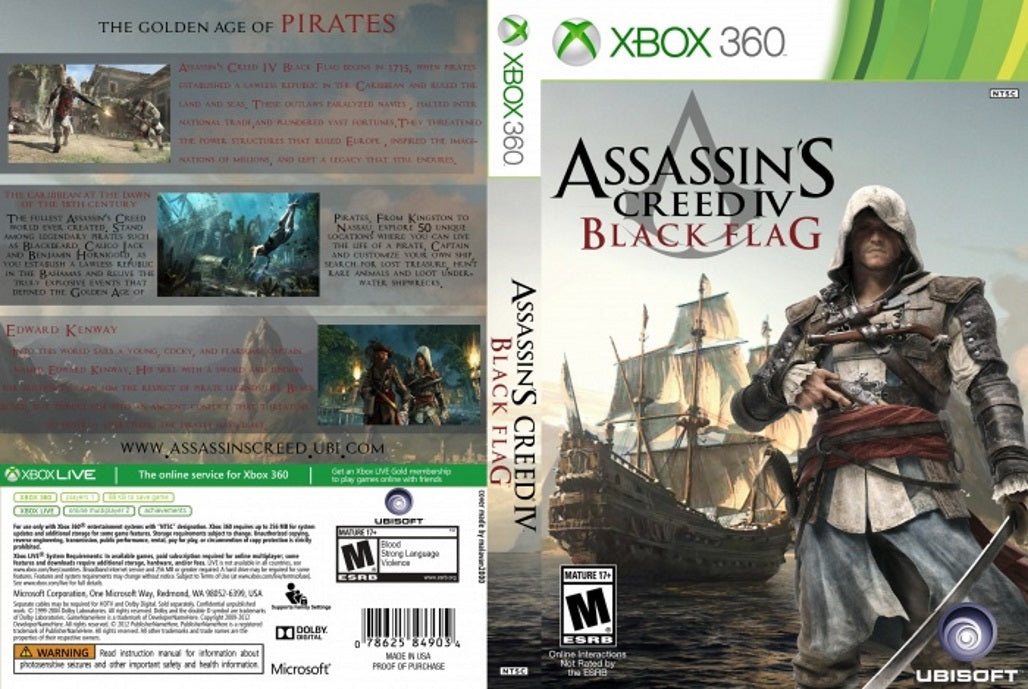 assassins creed 4 black flag xbox 360