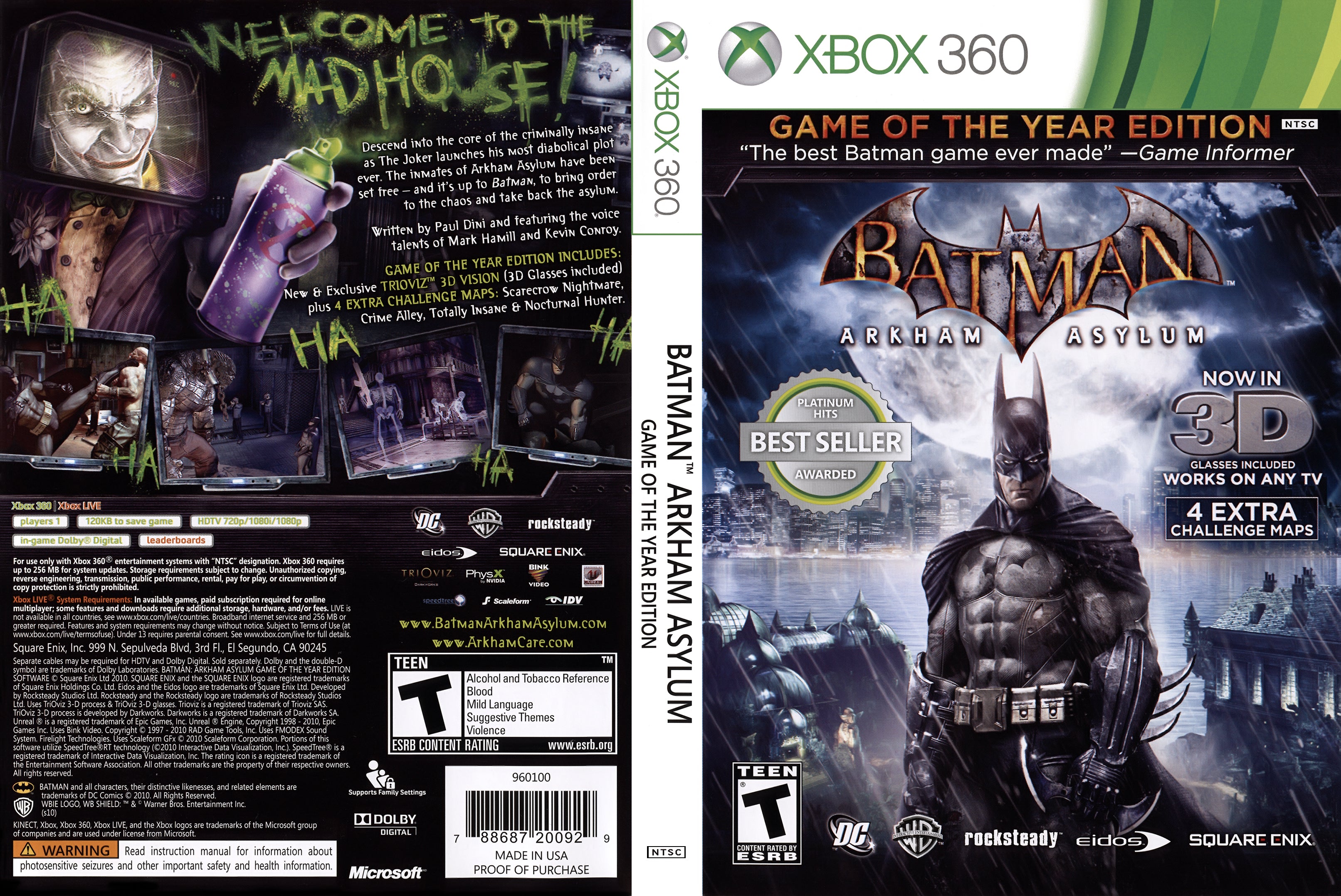 batman games xbox 360