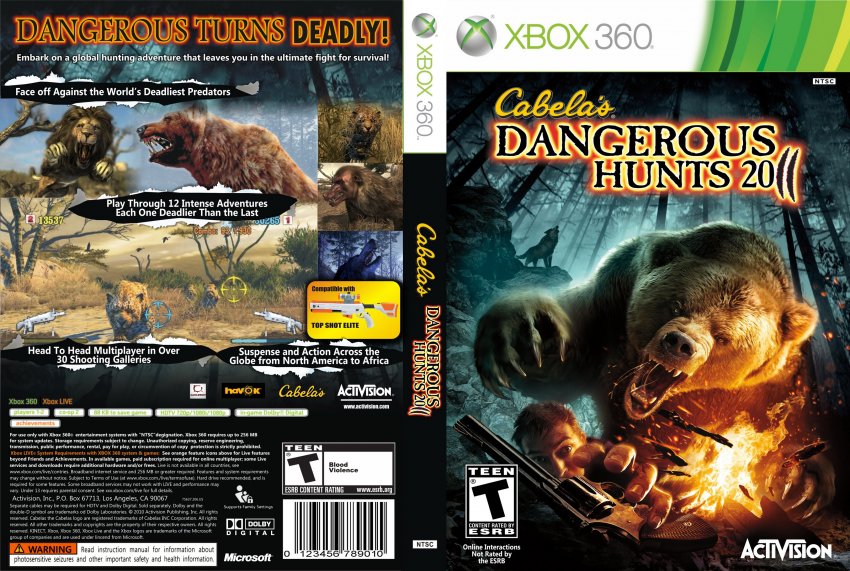 cabela's dangerous hunts xbox