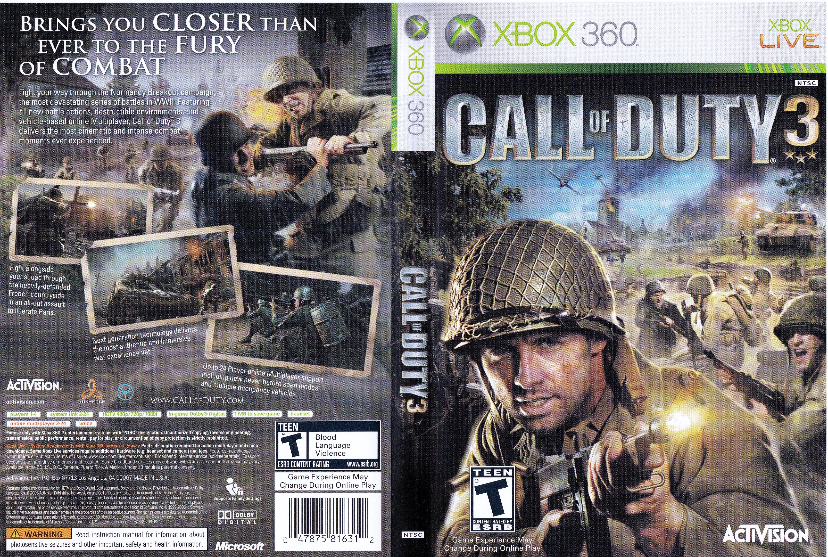 call of duty 3 game