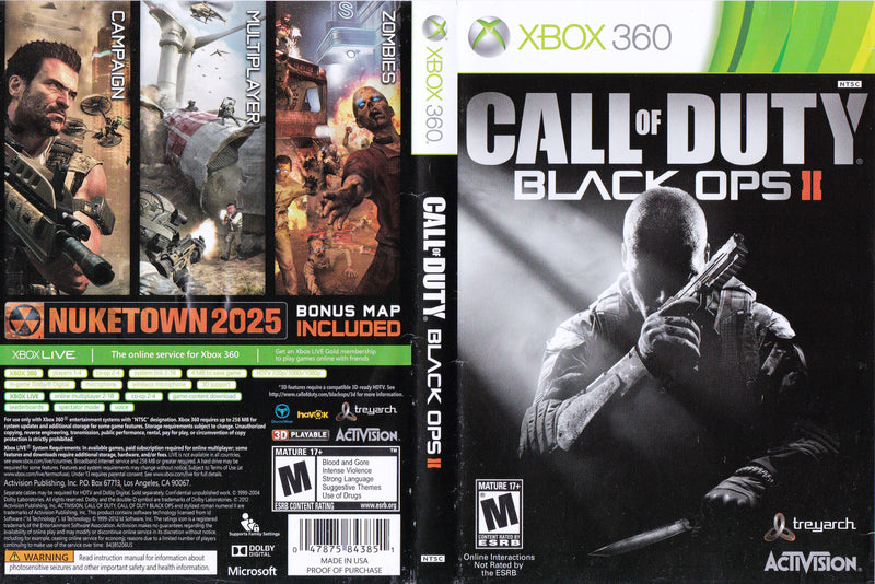 xbox 360 call of duty black ops