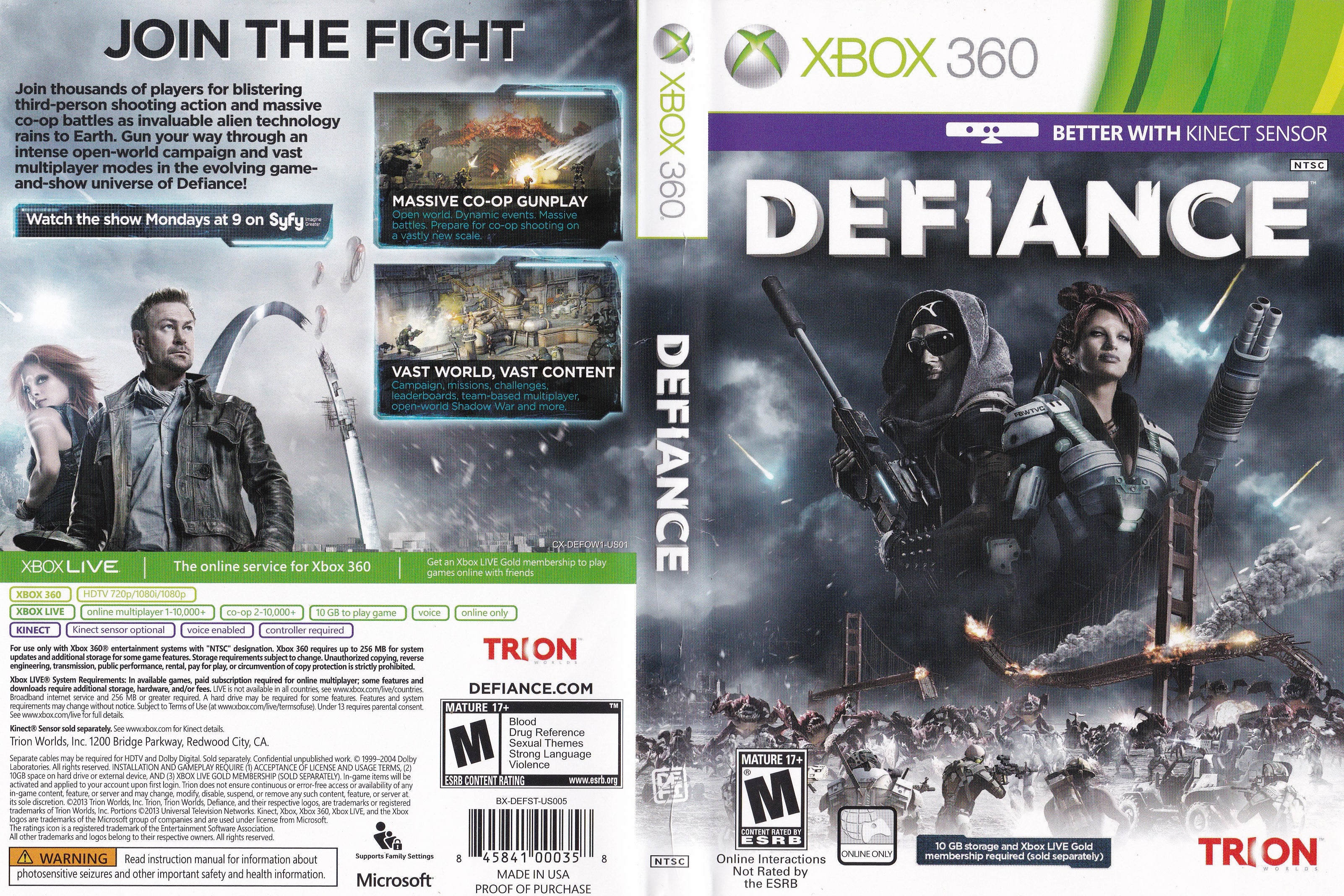 Defiance xbox 360 не запускается