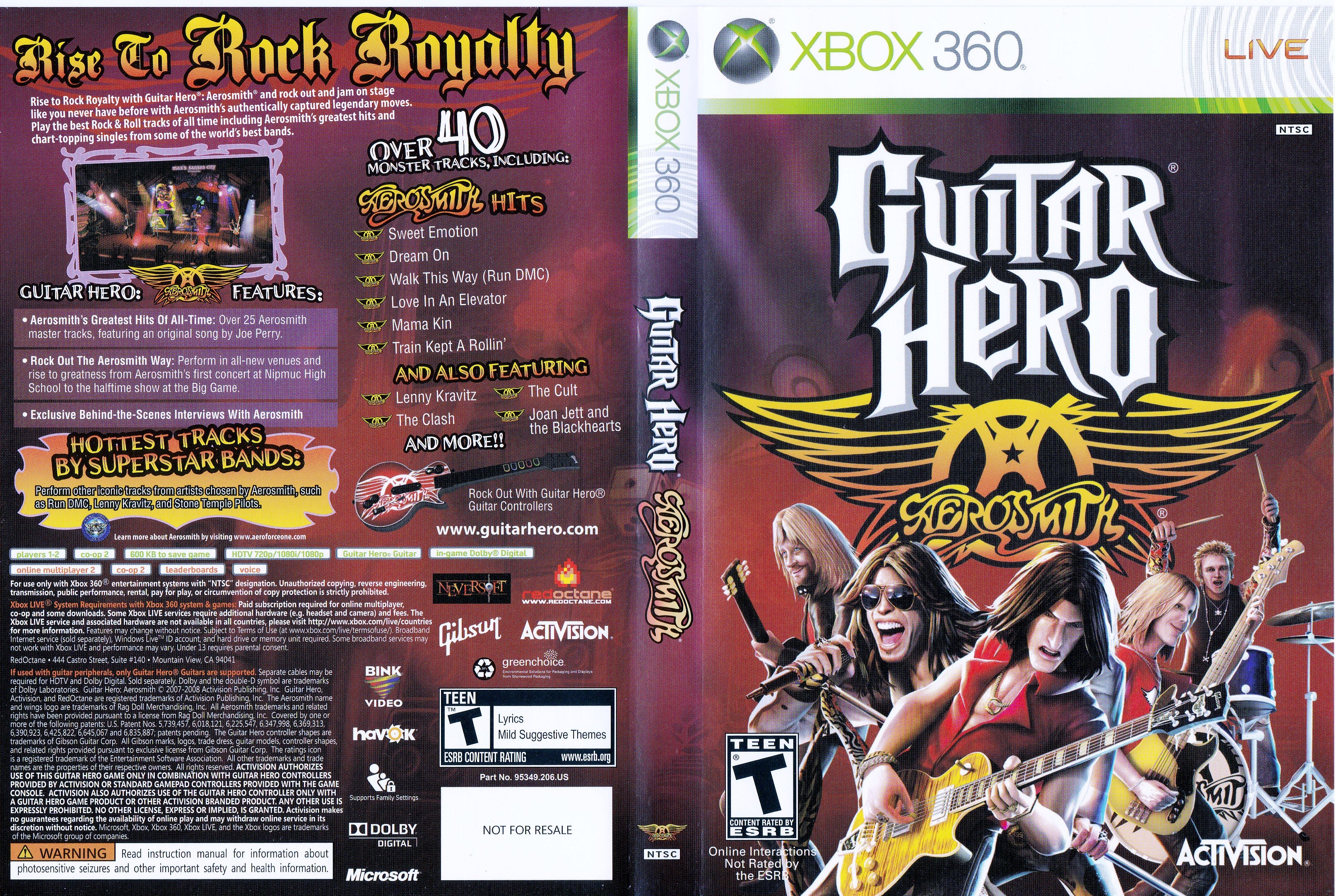 Guitar Hero Aerosmith Xbox 360 | Clarkade