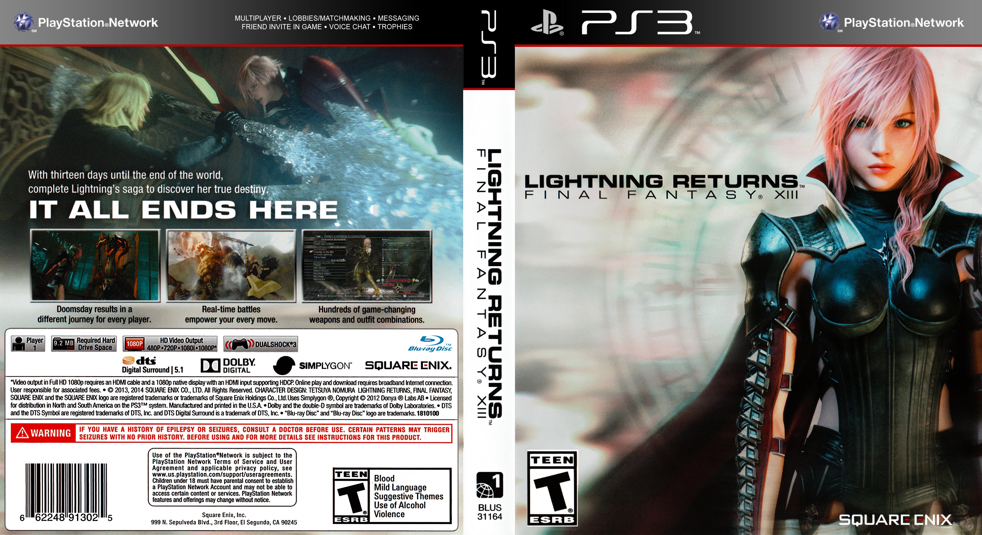 Lightning Returns Final Fantasy XIII PS3 | Clarkade