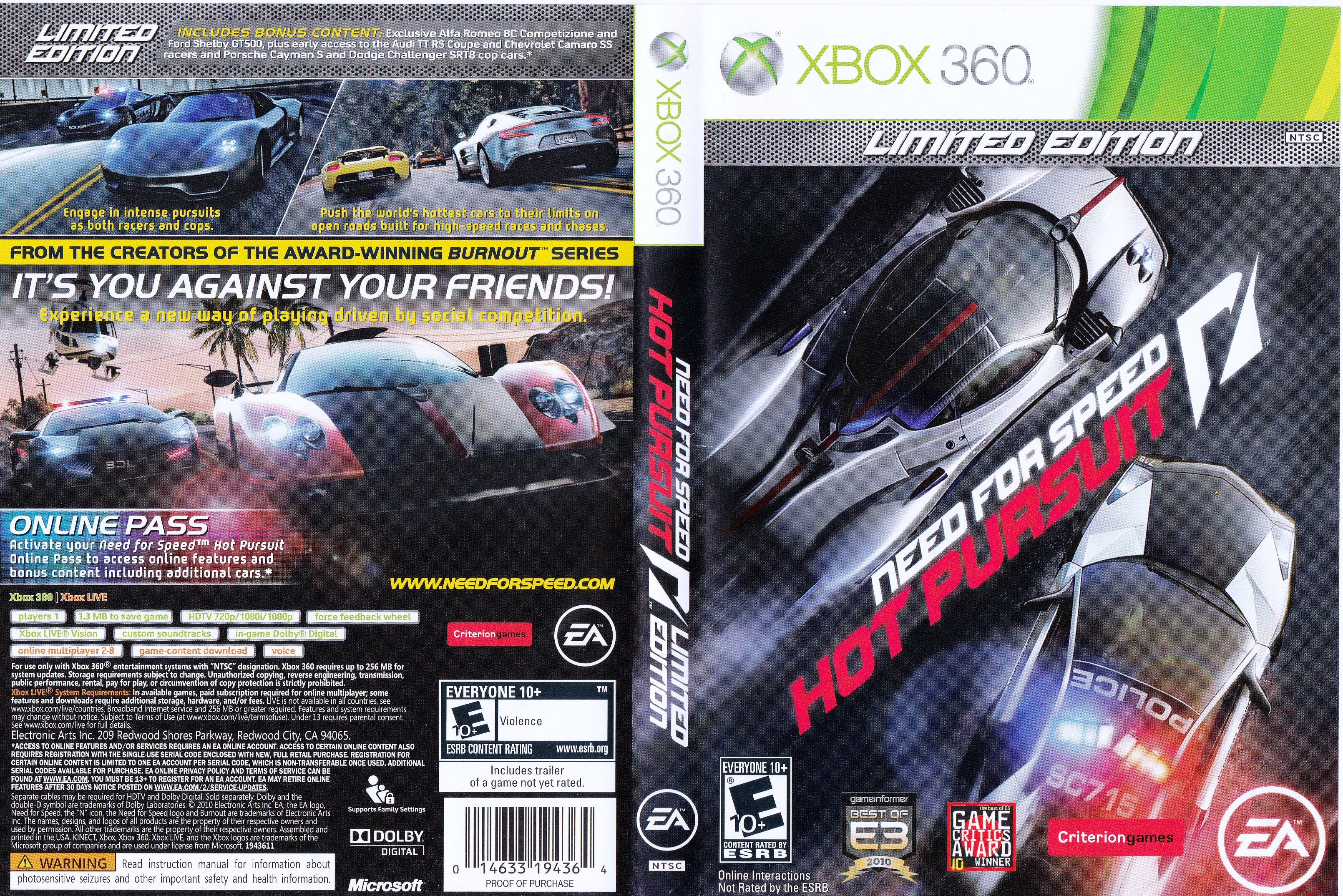 need for speed hot pursuit xbox one