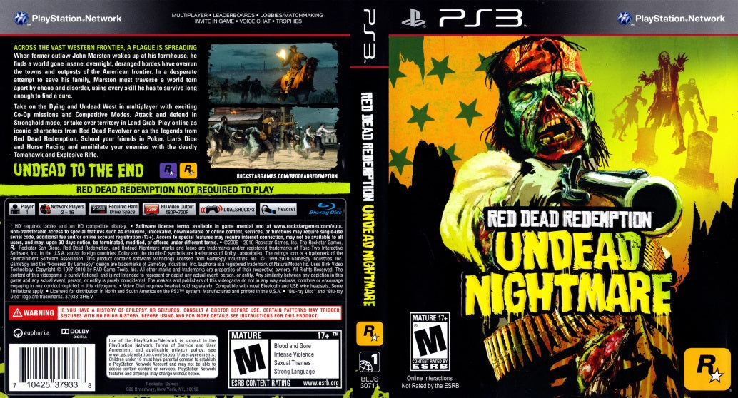 Encyclopedia vride grund Red Dead Redemption Undead Nightmare PS3 | Clarkade
