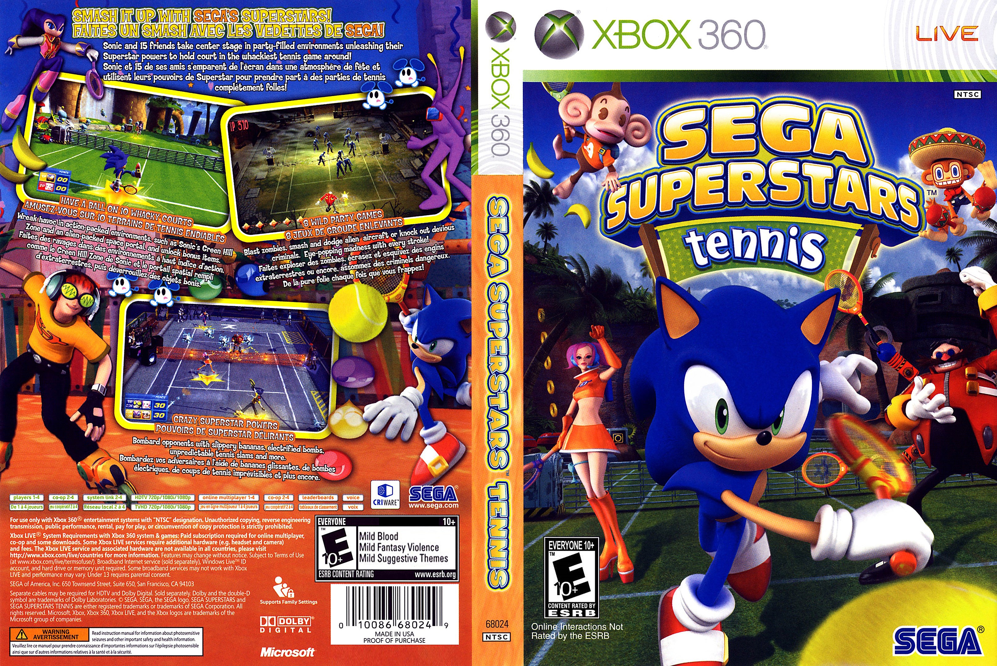 Игра соник купить. Игры Соник на Xbox 360. Sega Superstars Tennis Xbox 360. Xbox 360 Sega. Игра Соник на Xbox.