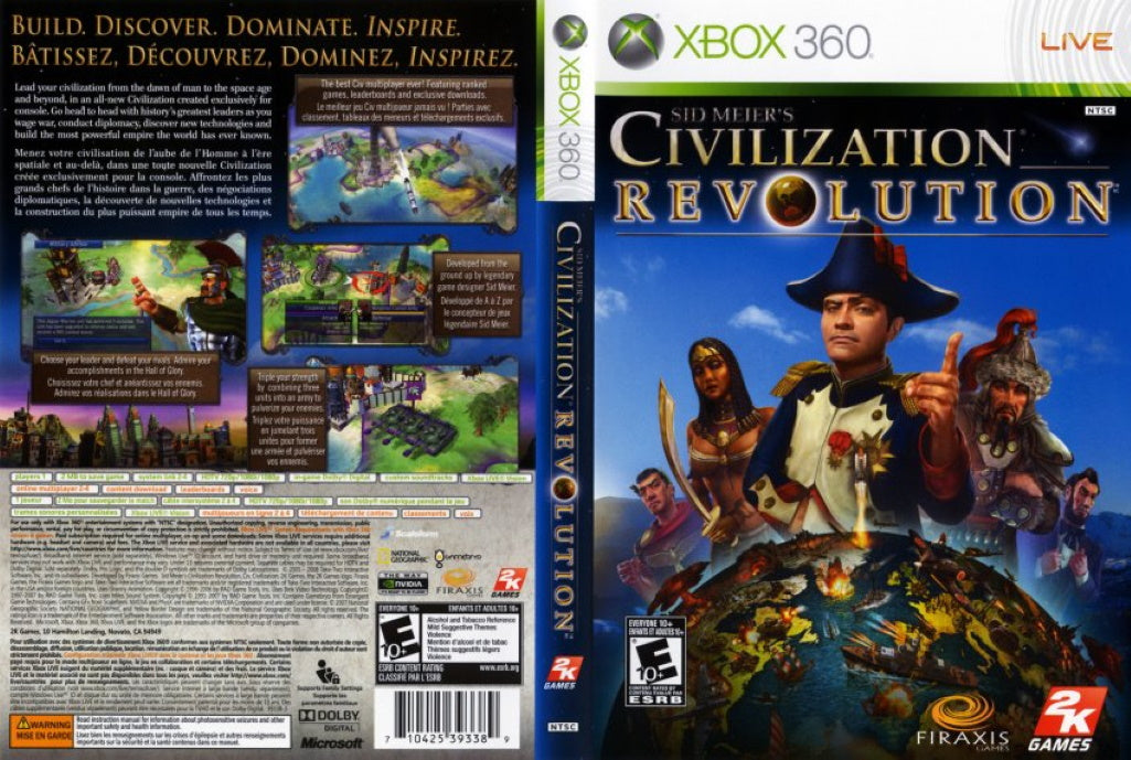 tilfredshed udtale sød smag Sid Meier's Civilization Revolution Xbox 360 | Clarkade