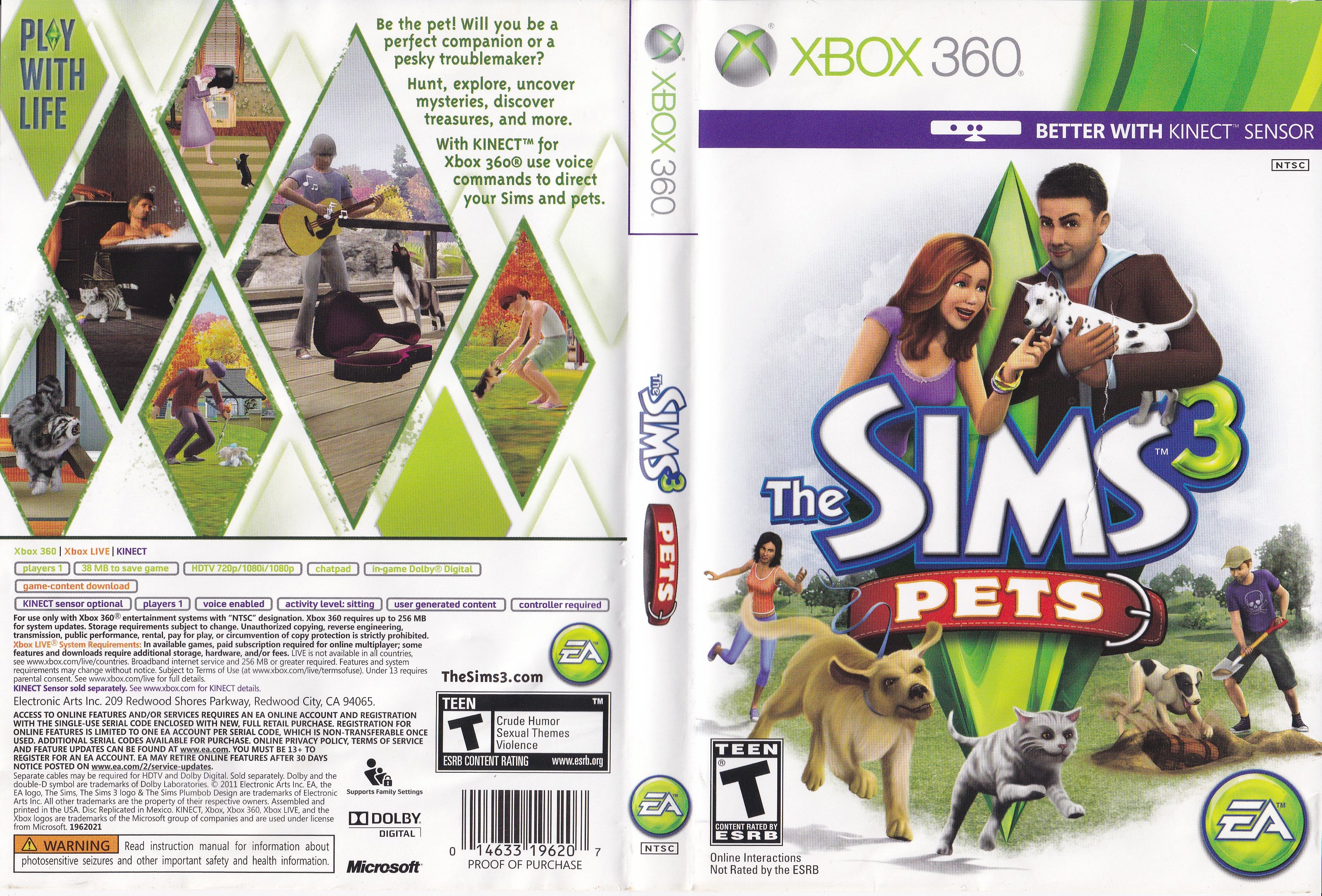 tro grund ligevægt The Sims 3 Pets Xbox 360 | Clarkade