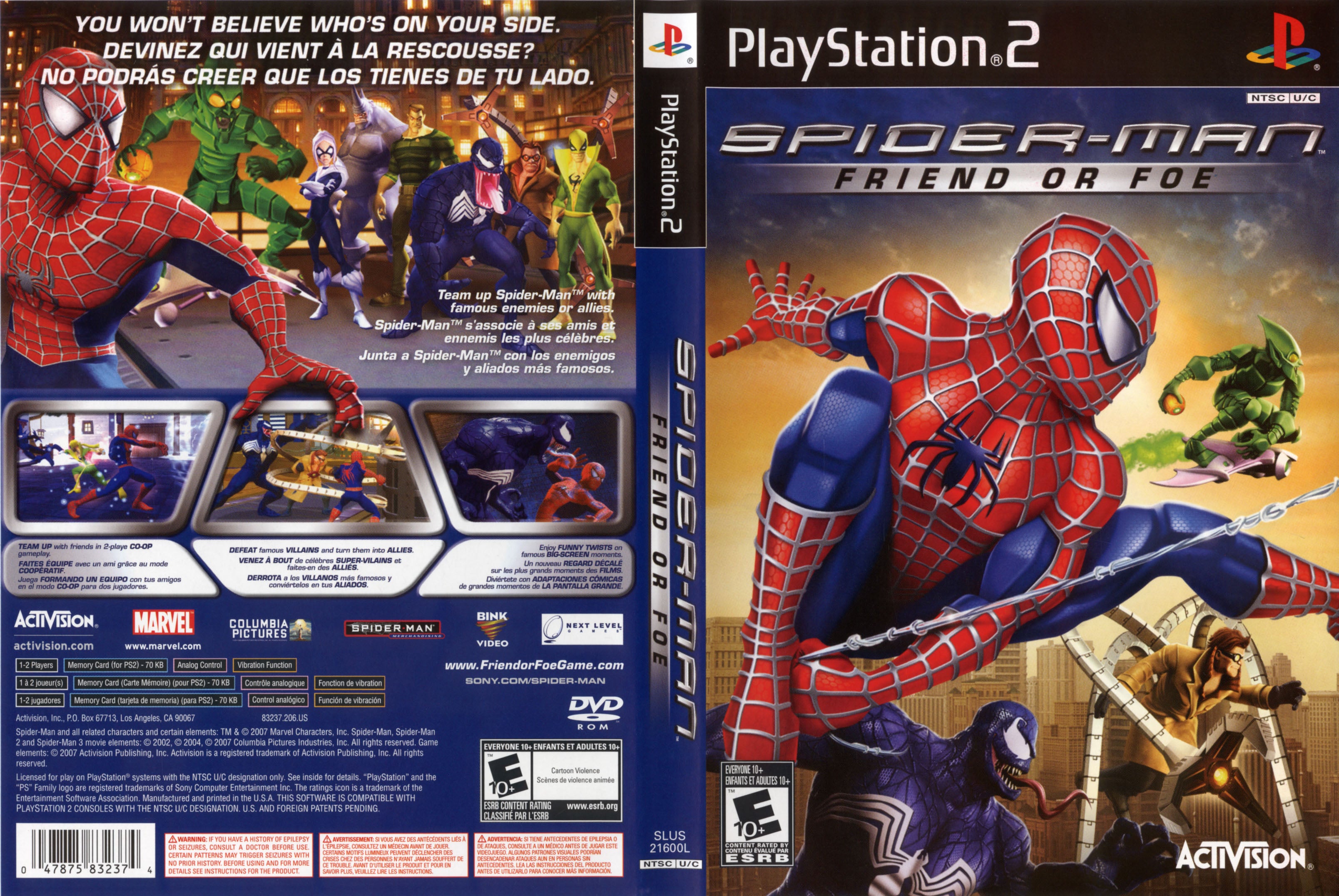 Spider-Man Friend or Foe N BL PS2 | Clarkade