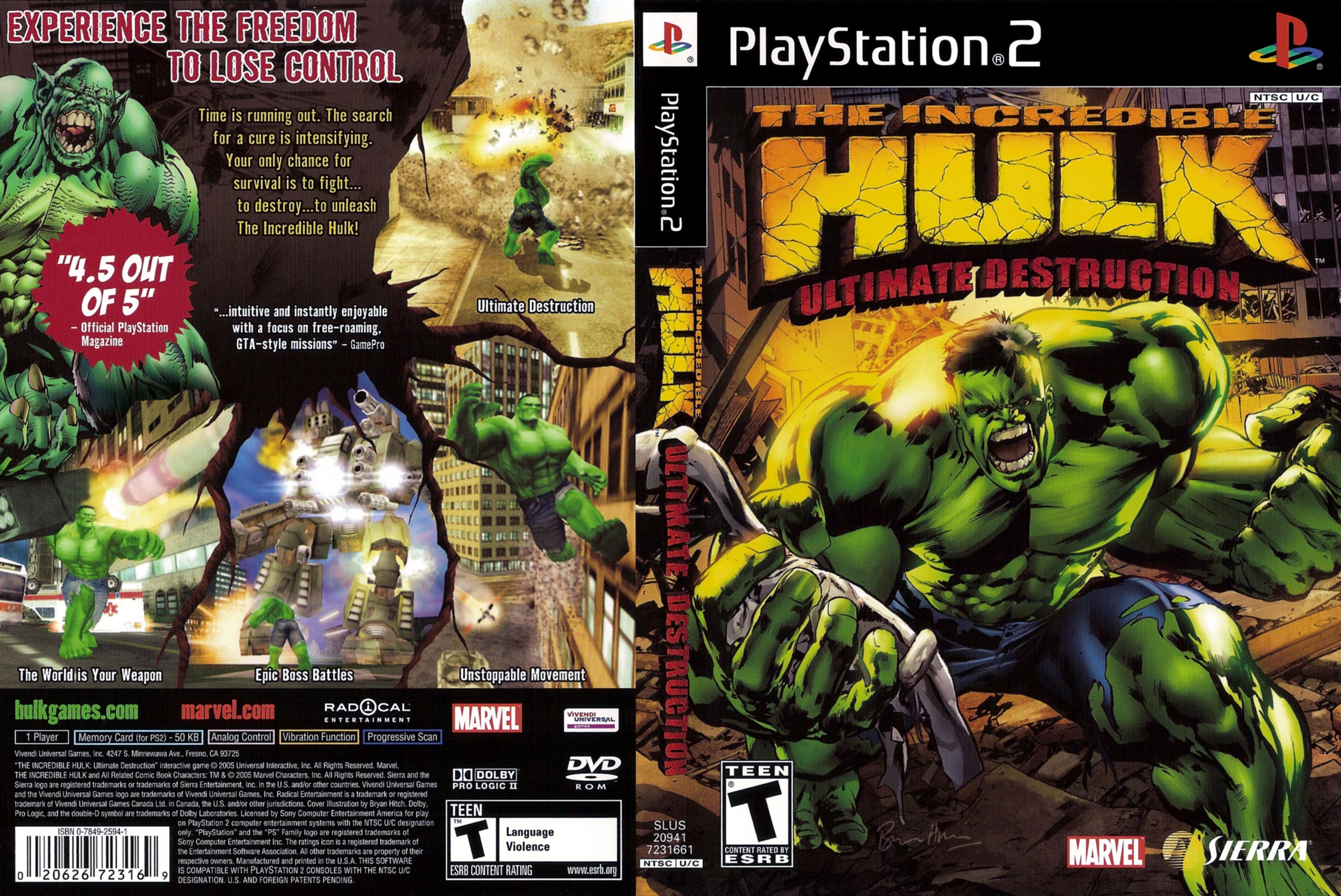 Brød Missionær risiko The Incredible Hulk Ultimate Destruction C PS2 | Clarkade