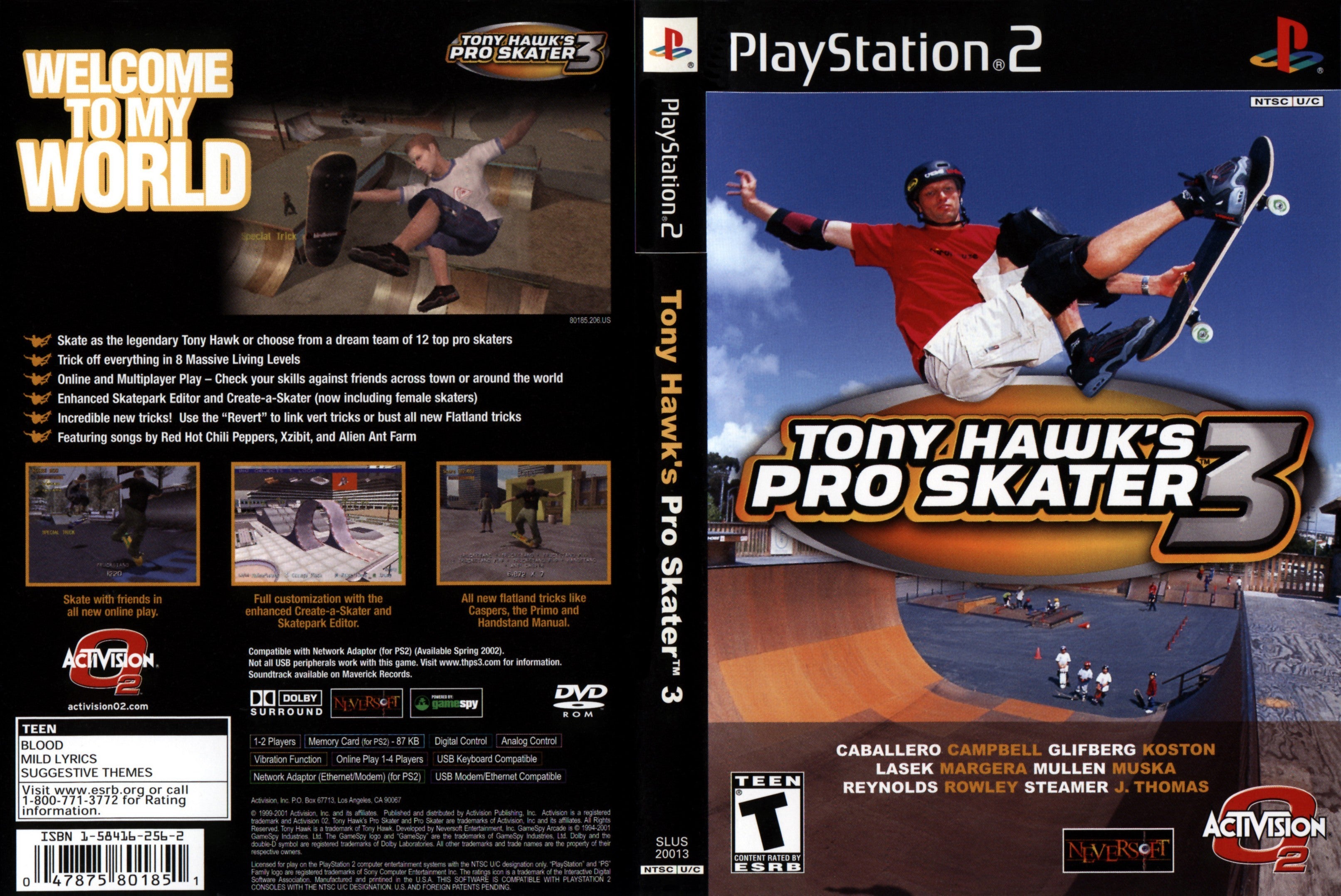 Tony Hawk's Pro Skater 3 N BL PS2 Clarkade