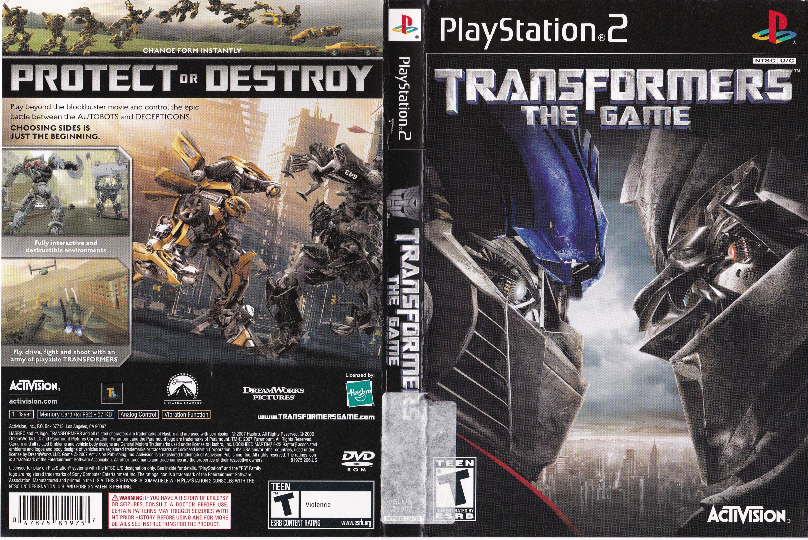 Transformers ps2