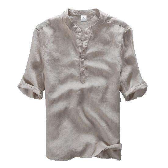 Linen Men Slim Fit Top | Mindful Bohemian Shop | Everything Bohemian