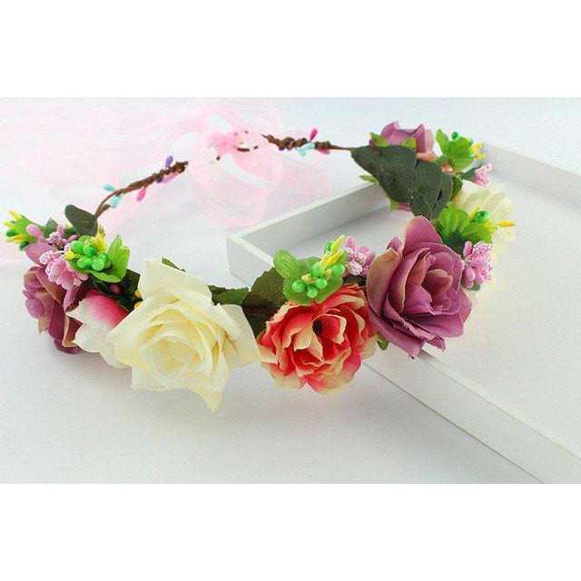 boho flower headband