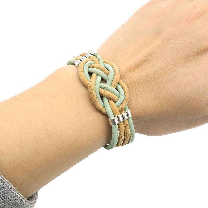 Natural Cork Braided Bracelet