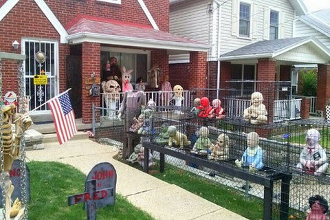 creepy graveyard decoration