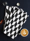 Cotton Classic Diamond Black Kitchen Towels Pack Of 4 freeshipping - Airwill