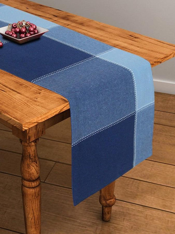 Amazon.com: HOMEMONDE Boho Table Runner 72 Inched Long Eco Friendly Denim  Chindi Runners for Table - Blue : Home & Kitchen