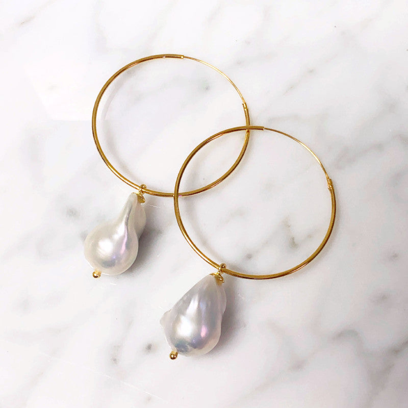white baroque pearls