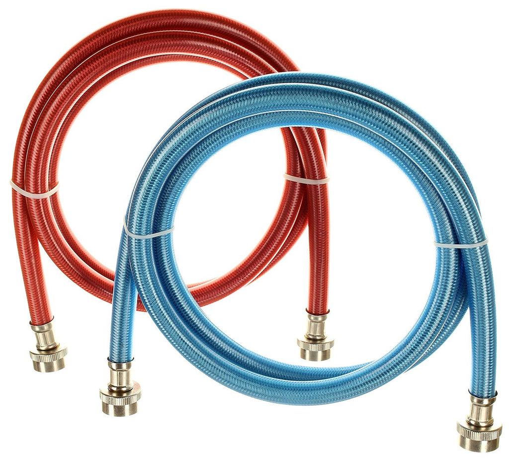 Triple Layer Washing Machine Hoses 6 Foot Color Coded