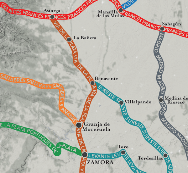 camino de santiago portugal map