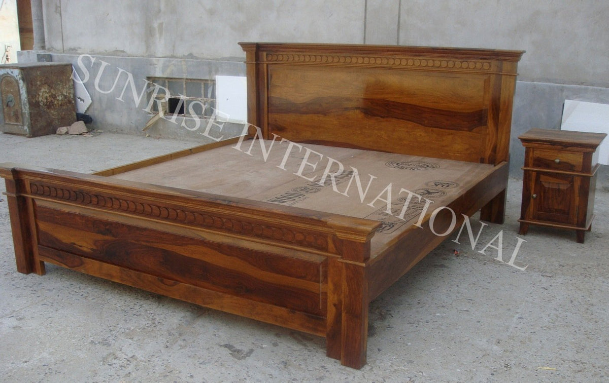 wooden bed, wooden bed designs, sheesham wood storage bed online ...