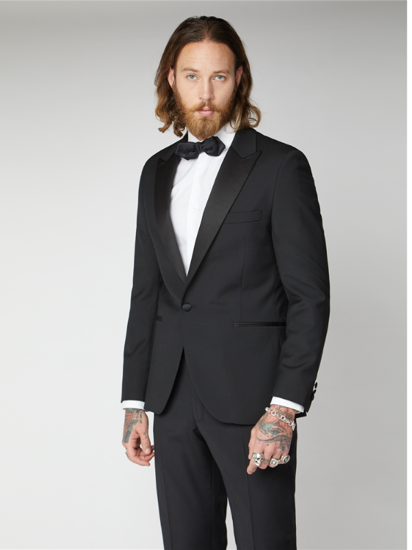 Gibson London Black Tuxedo Jacket – Wolf & West Menswear