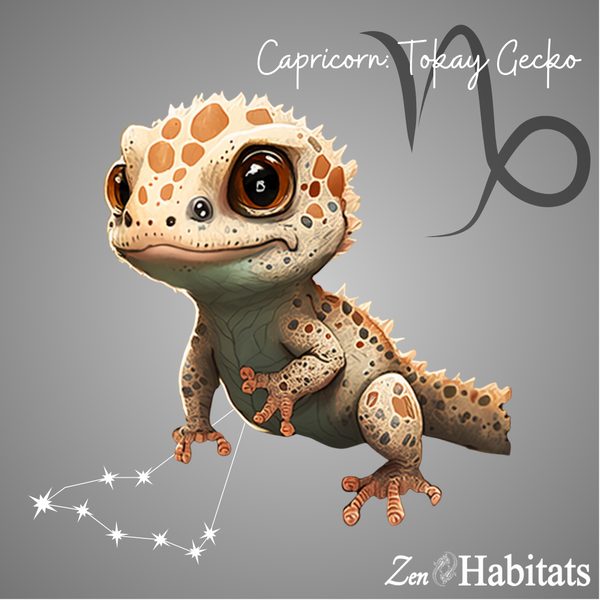 capicorn tokay gecko gecko reptile small gecko zodiac sign by Zen Habitats