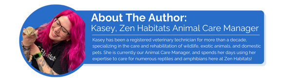 Kasey, Zen Habitats Animal Care Manager author bio