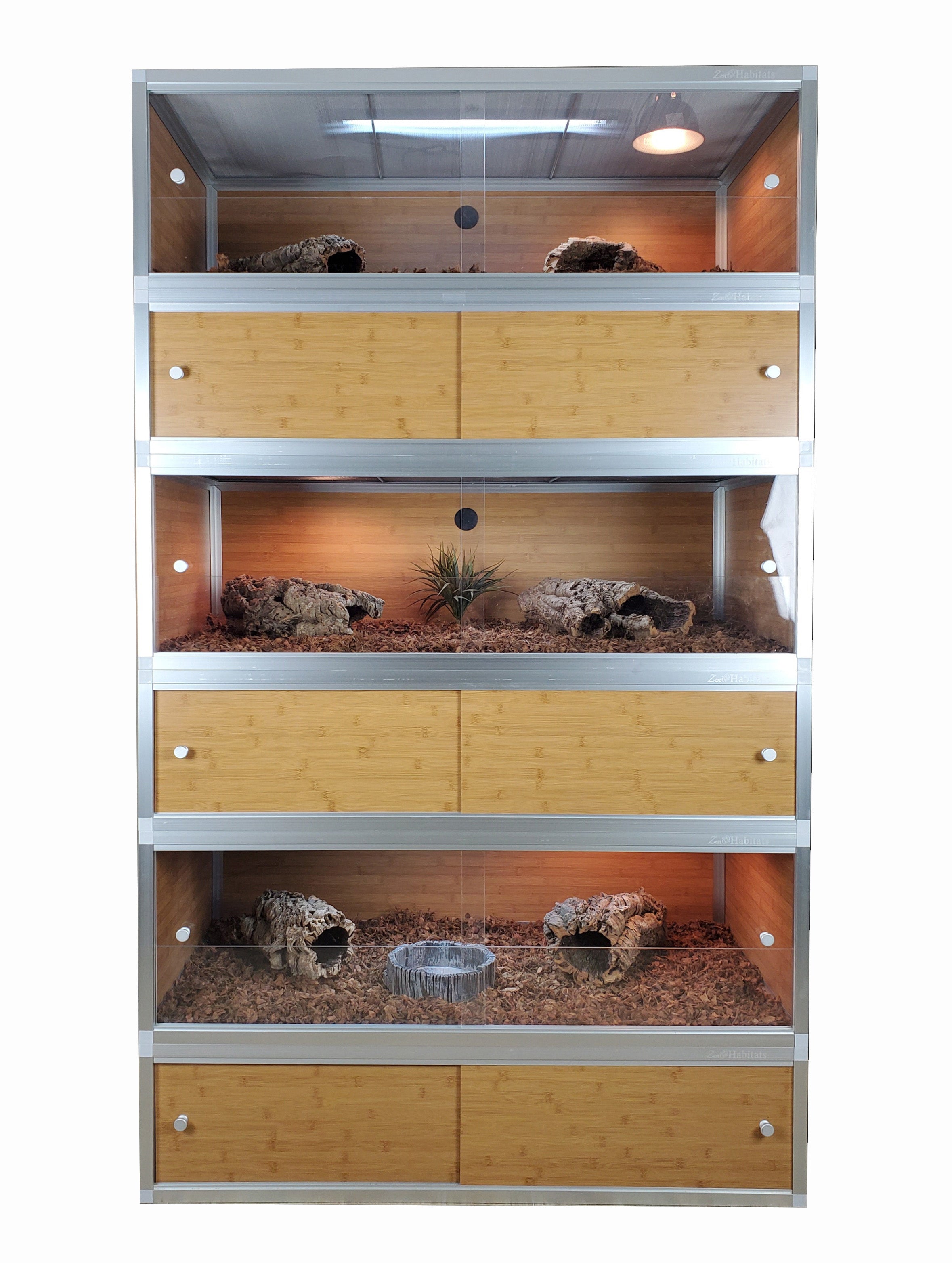 double reptile enclosure