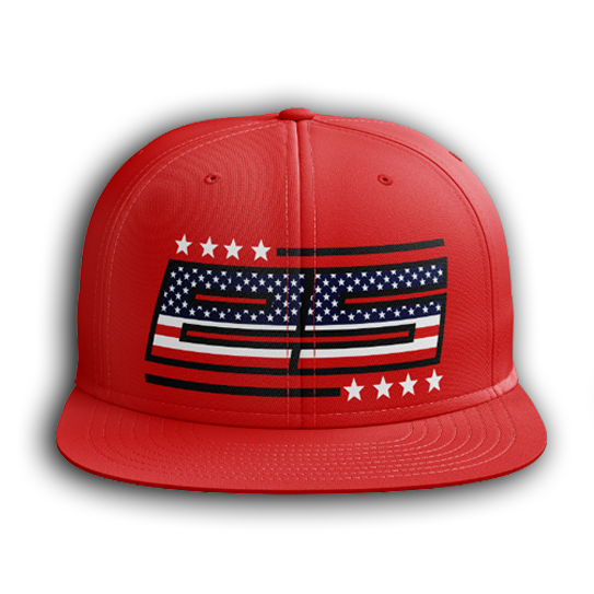 Memorial Day Buyin Red Flexfit Hat eShore Sports