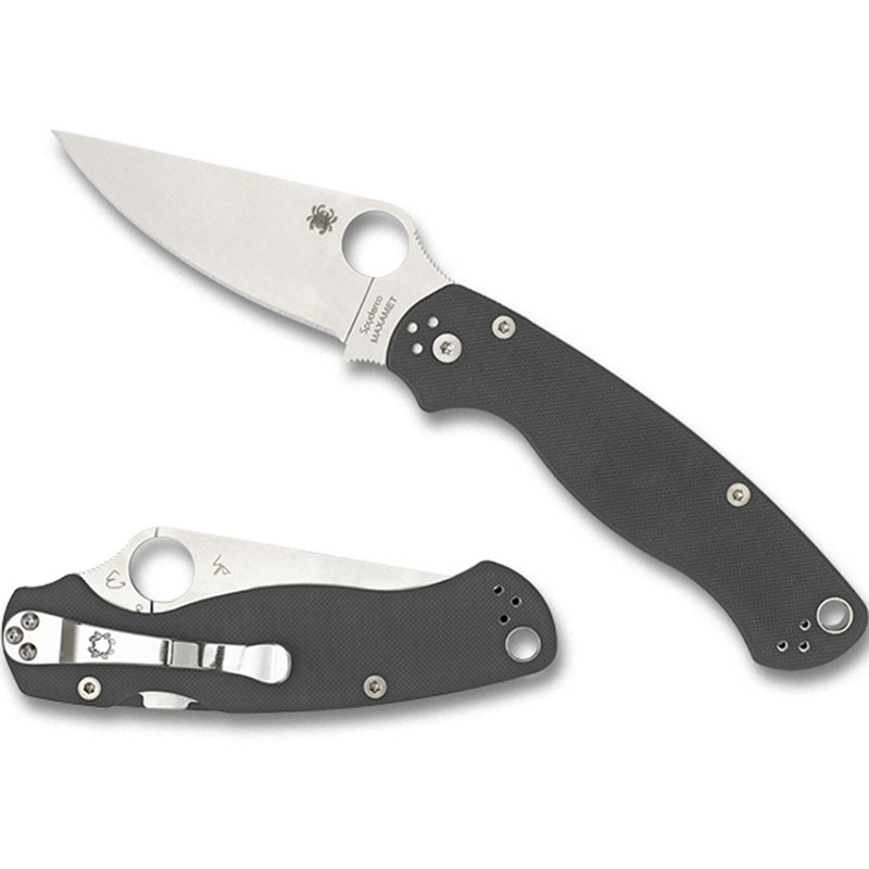 Spyderco Para Military 2 - Dark Gray Handle Maxamet Blade - C81GDGY2*