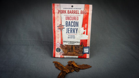 Pork Barrel BBQ Spicy Sriracha Bacon Jerky - FREE from BBQBox.com $4.99 VALUE