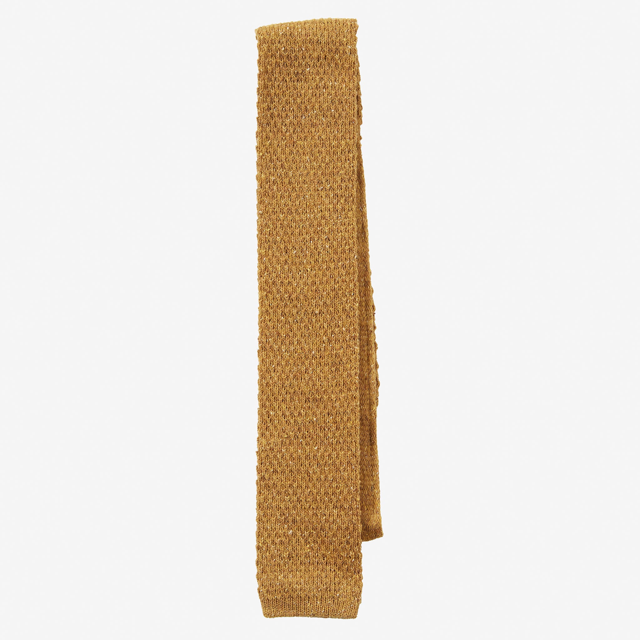 Knit Tie Wool Donegal Ochre – Anglo-Italian