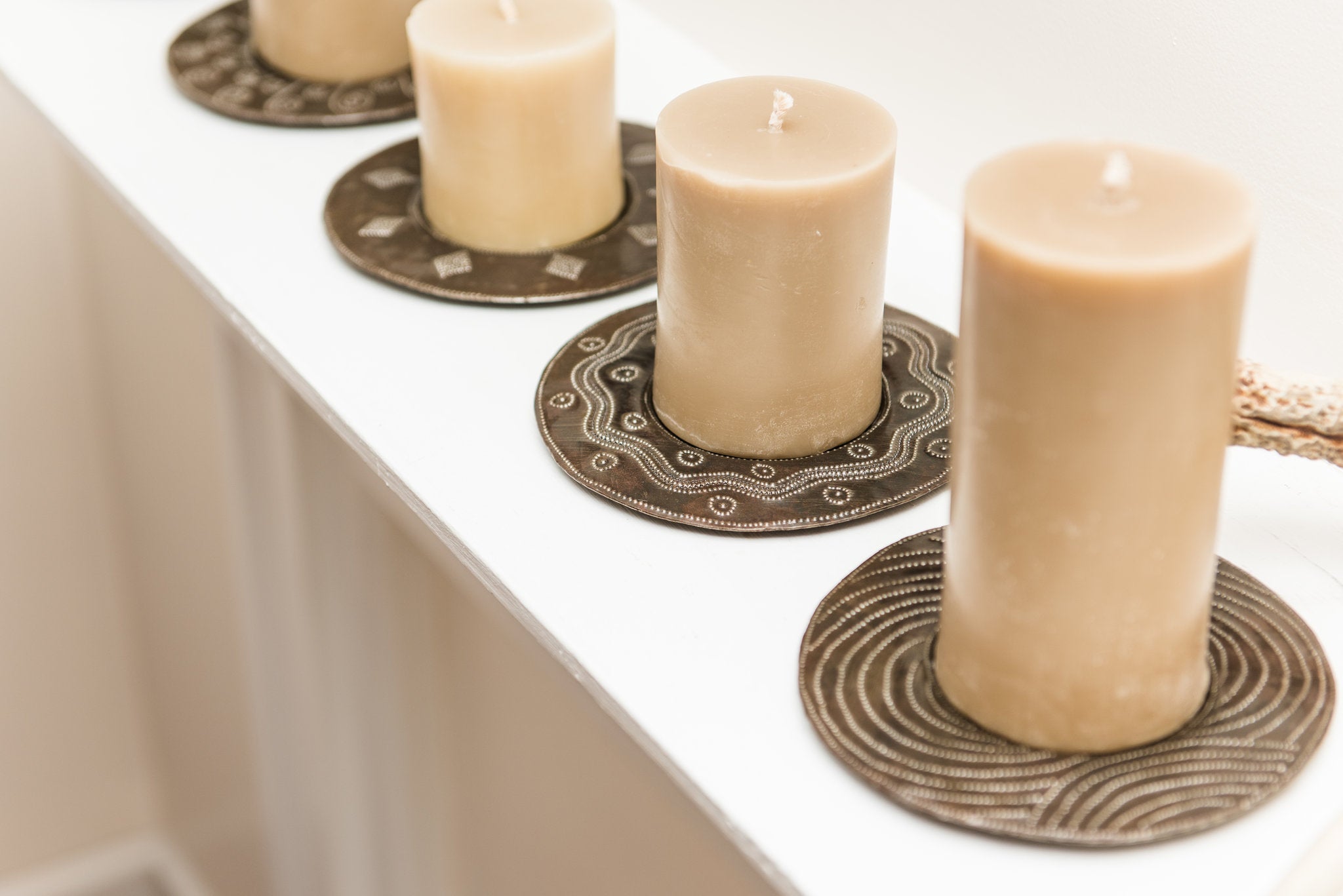 cheap candle plates