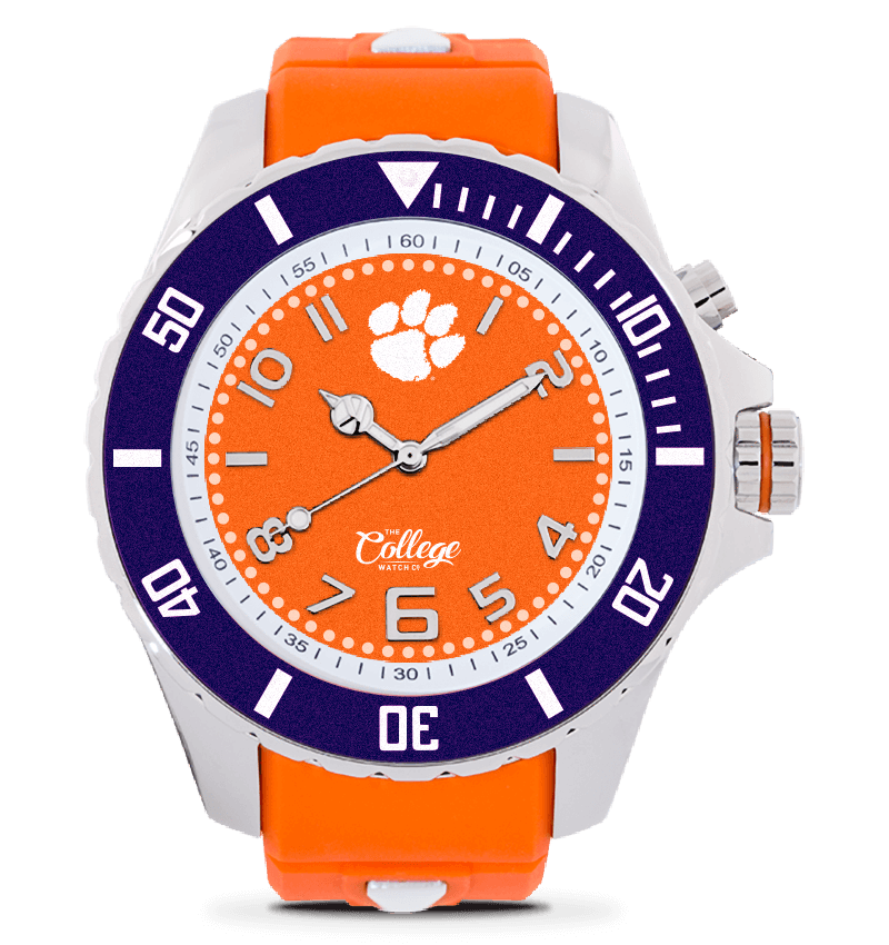 Clemson Tigers Watch 48mm Silver Edition