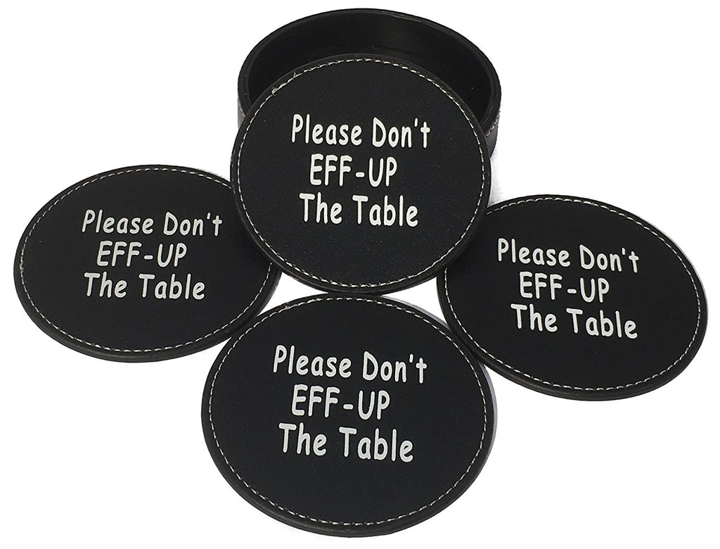 novelty glass coasters