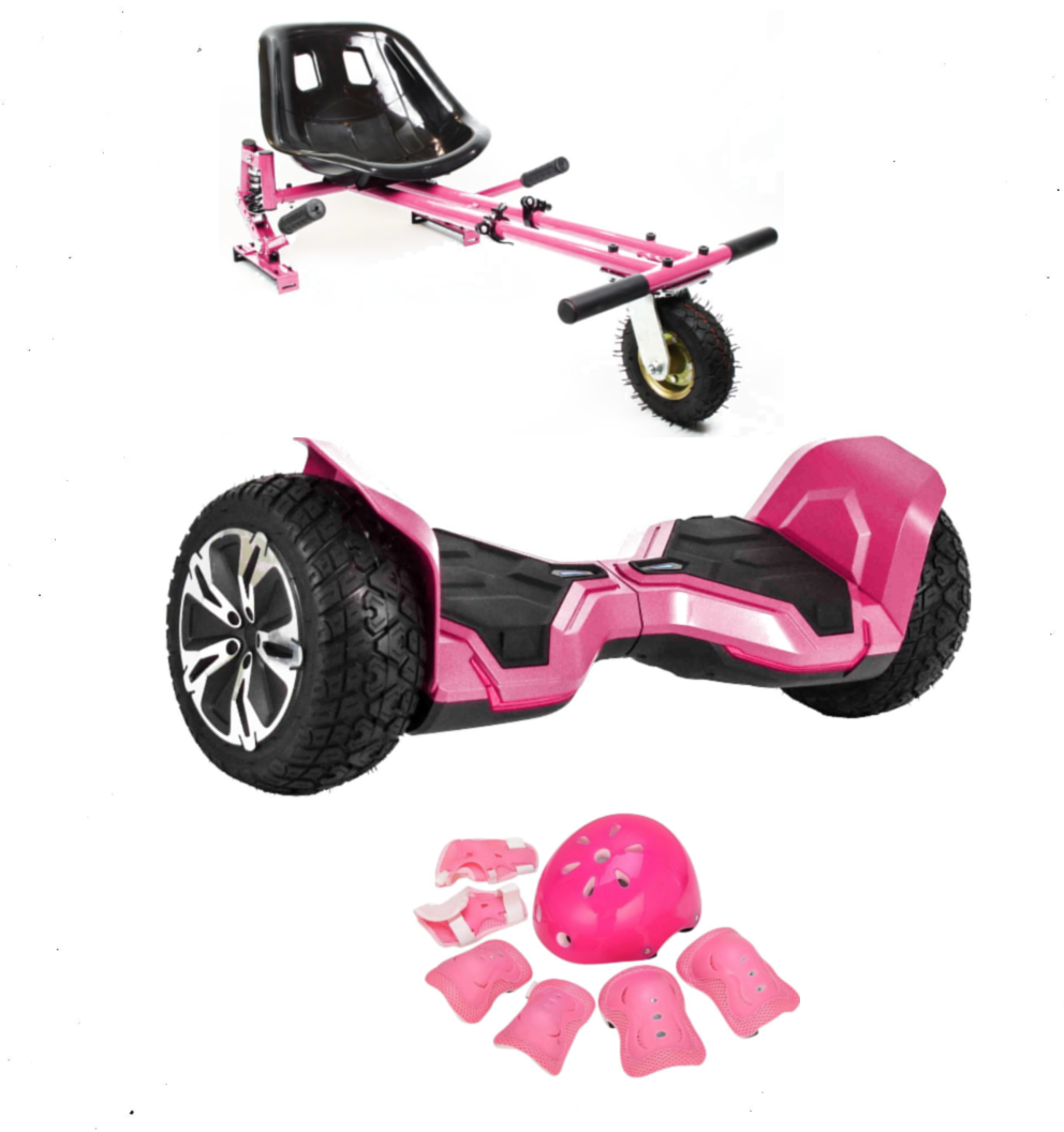 pink segway with handles