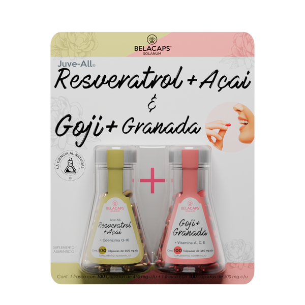 Resveratrol + Acai & Goji + Granada twopack - Ecart