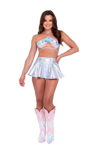 holographic rave outfits