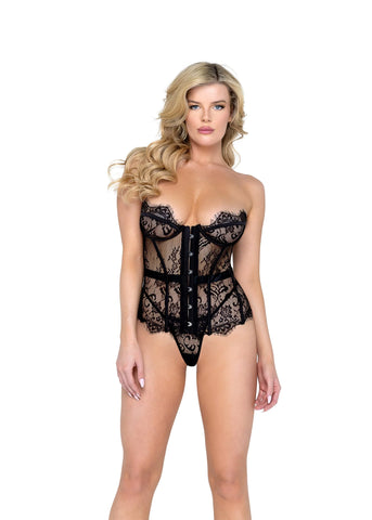 Bustier Lingerie Set in Black