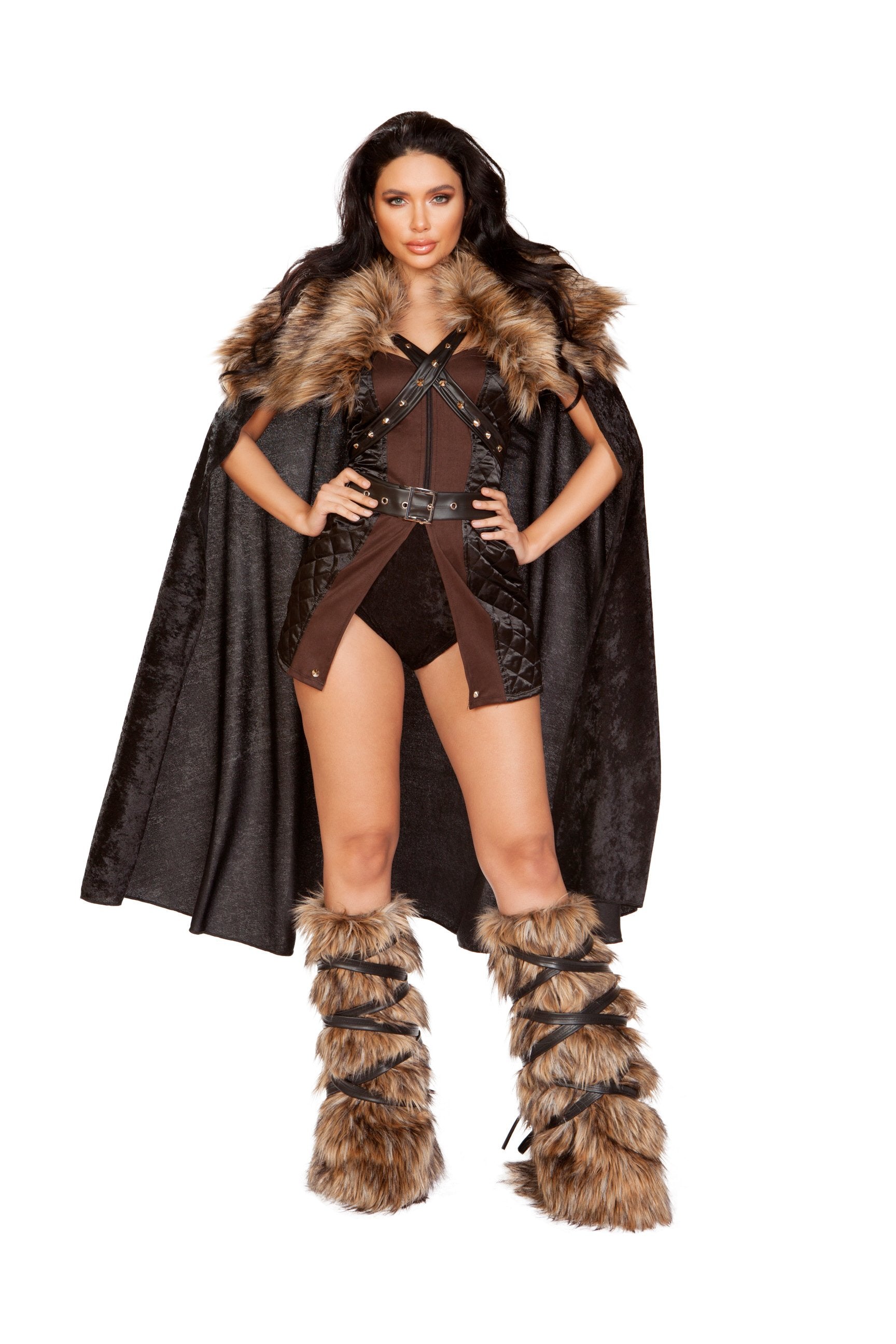 Viking Costume Faux Fur Cape Harness Holster and 50 similar items