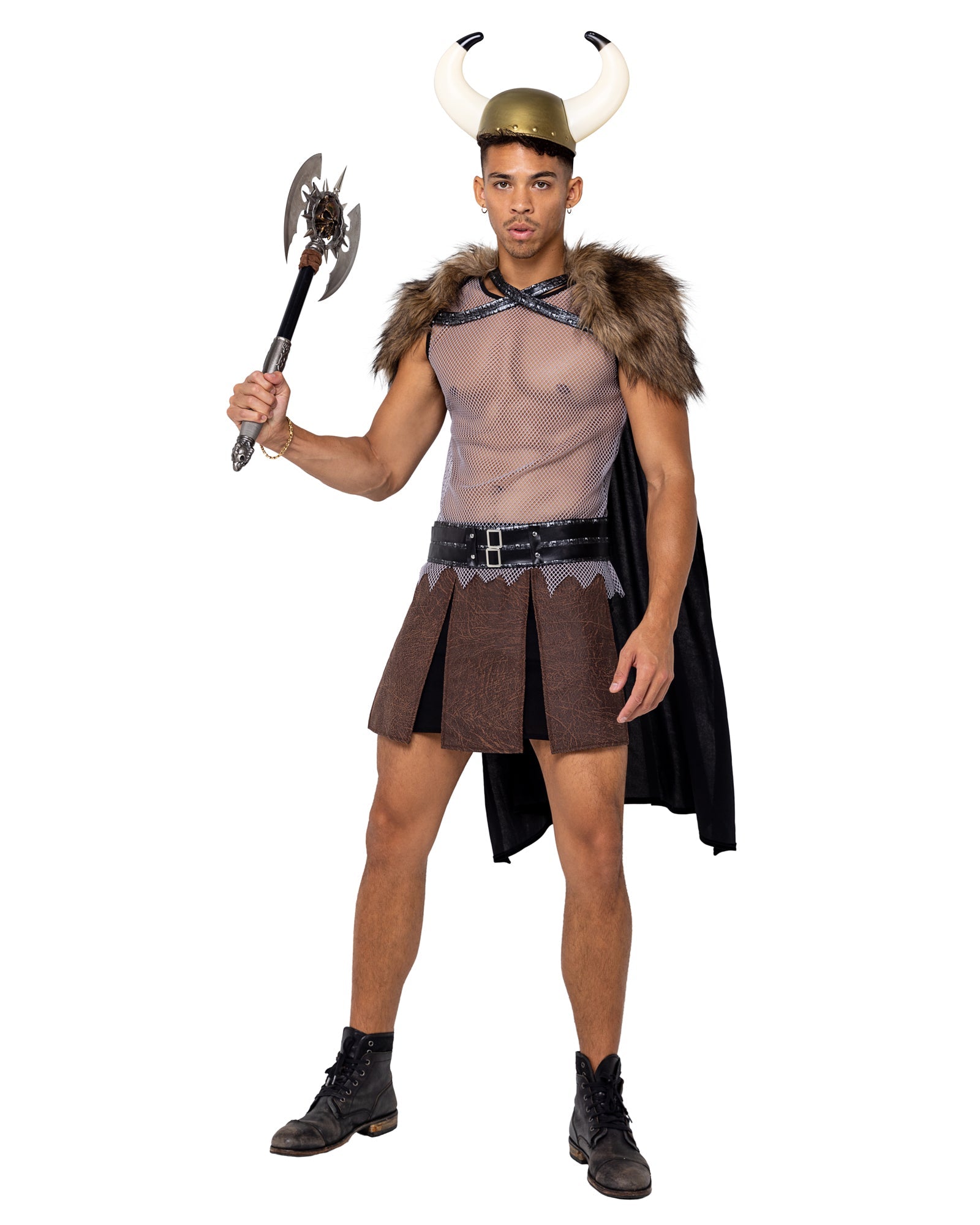 Music Legs 70873-ML 4 Piece Viking Warrior Costume, Medium & Large