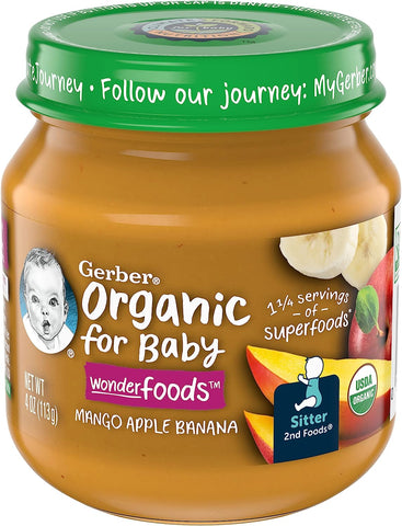 Gerber baby food for 3 sales month old