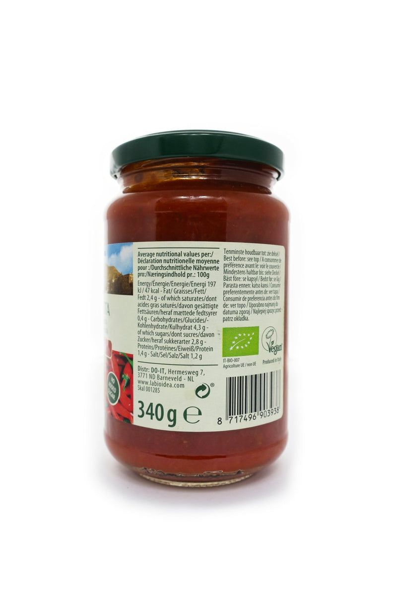 Buy La Bio Idea Pasta Sauce Arrabiata 340g Online | Qua